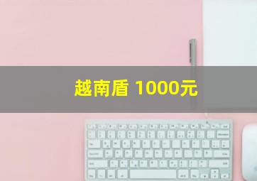 越南盾 1000元